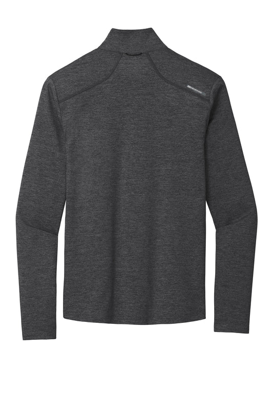 Rear View of Blacktop Hthr OGIO Force 1/4-Zip OE341