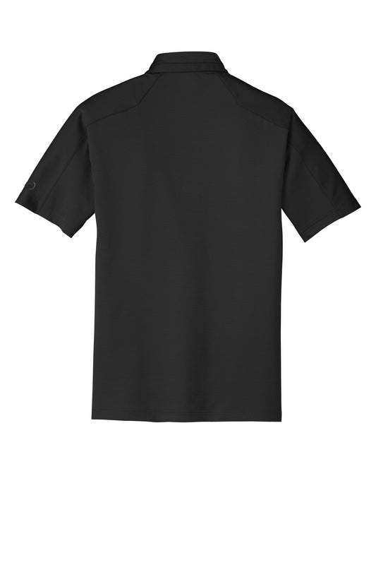 Rear View of Blacktop OGIO Linear Polo. OG1030