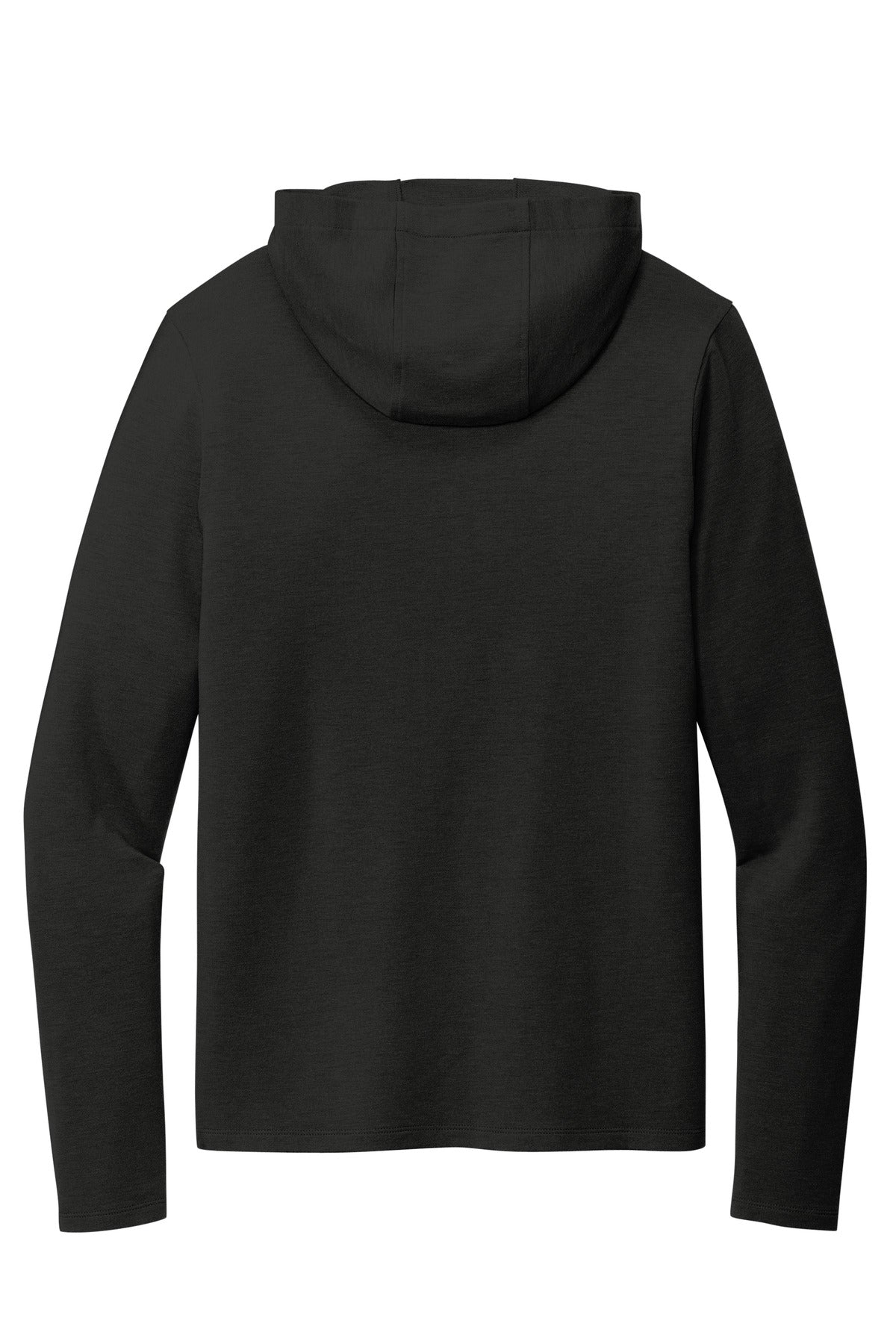 Rear View of Blacktop OGIO Luuma Flex Hooded Henley OG826