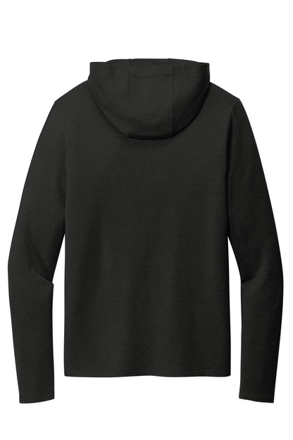 Rear View of Blacktop OGIO Luuma Flex Hooded Henley OG826