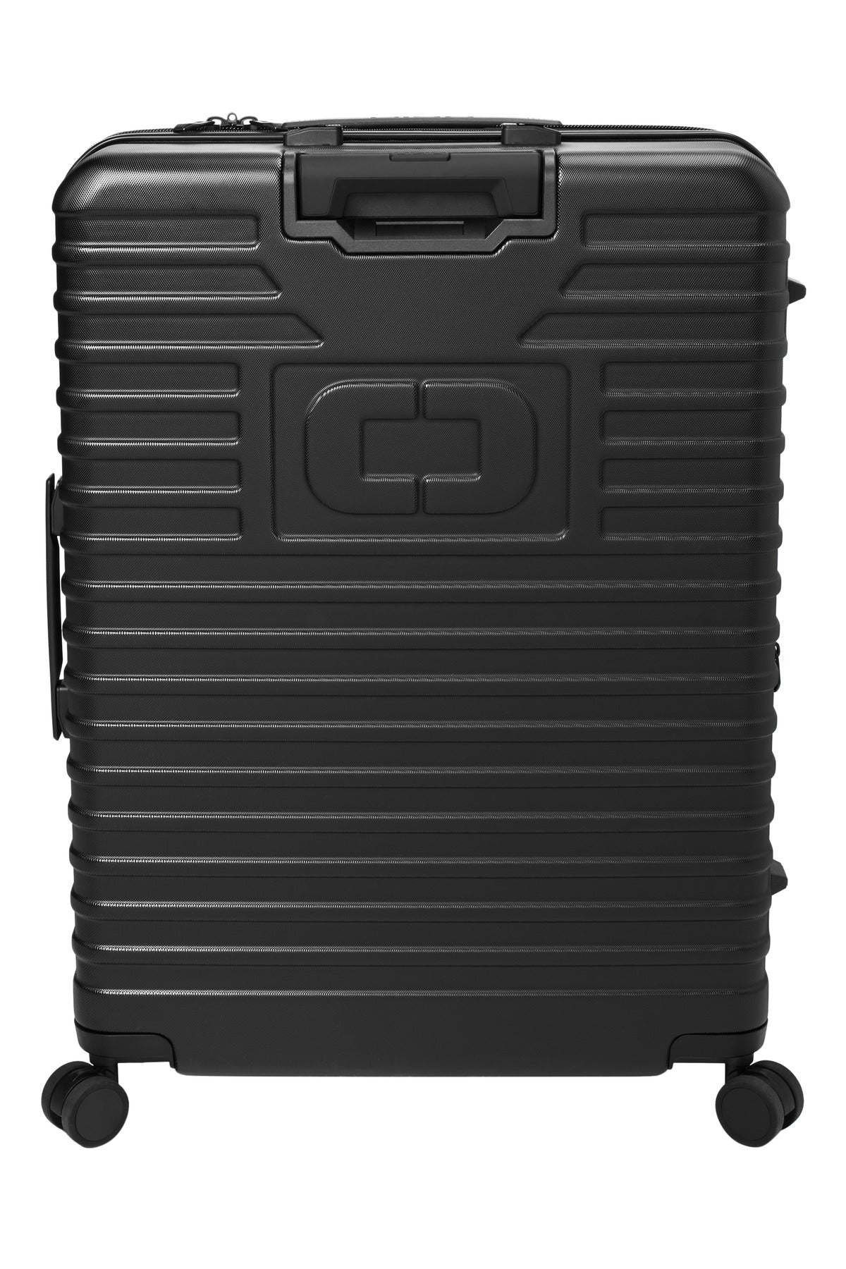 Rear View of Blacktop OGIO Utilitarian Large Checked Spinner 413013