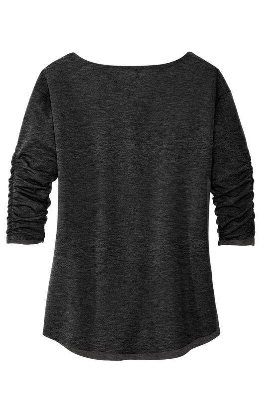 Rear View of Blacktop OGIO Women's Evolution V-Neck LOG148