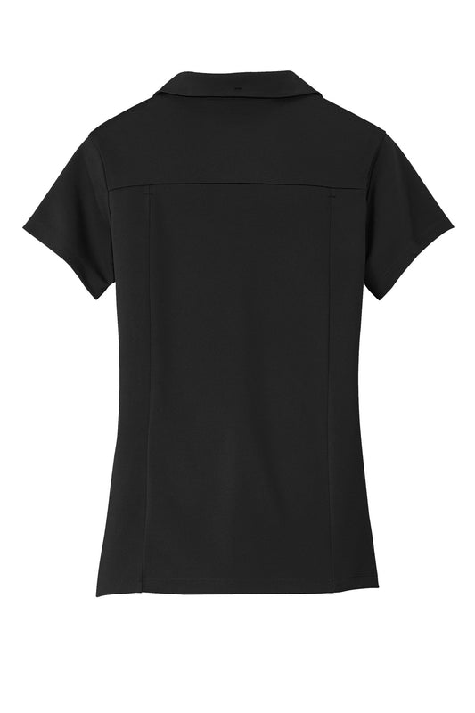 Rear View of Blacktop OGIO Women's Framework Polo. LOG125