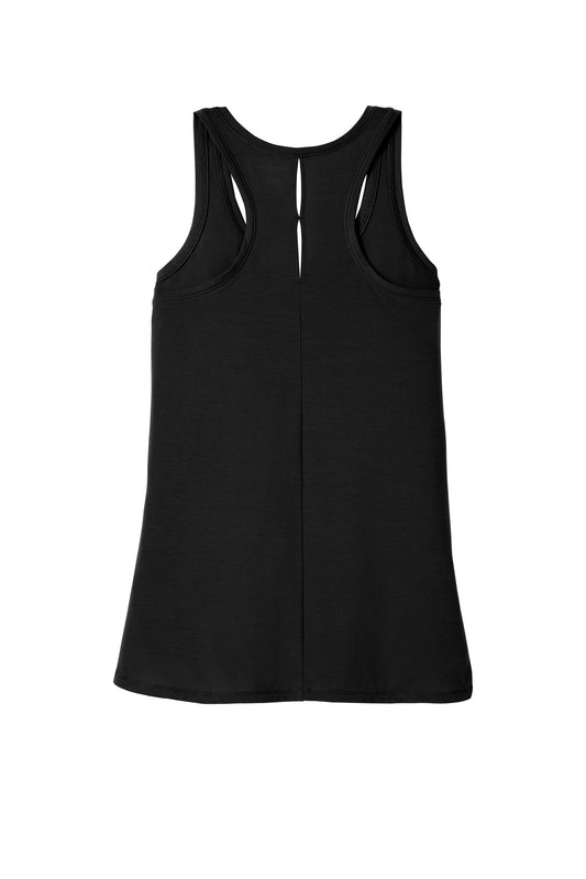 Rear View of Blacktop OGIO Women's Luuma Tank. LOG801
