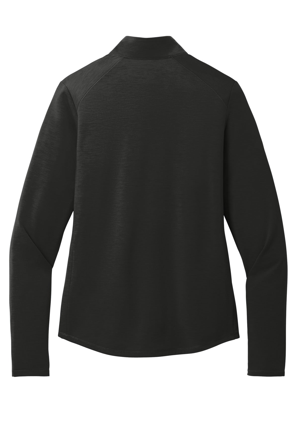Rear View of Blacktop OGIO Women's Motion 1/4-Zip LOG153