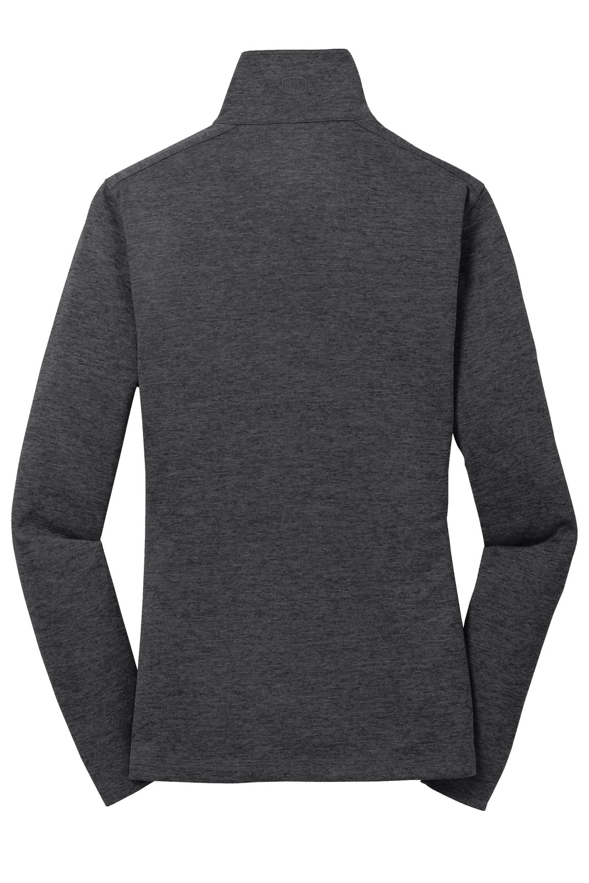 Rear View of Blacktop OGIO Women's Pixel Full-Zip. LOG203