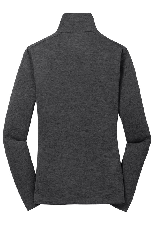 Rear View of Blacktop OGIO Women's Pixel Full-Zip. LOG203