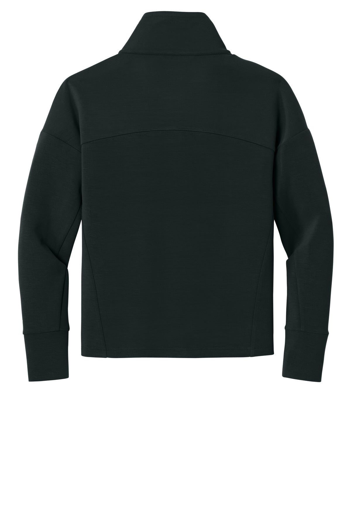 Rear View of Blacktop OGIO Women's Transcend Full-Zip LOG860