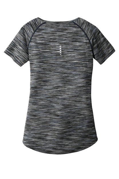 Rear View of Blacktop SD OGIO Women's Verge Scoop Neck. LOE326