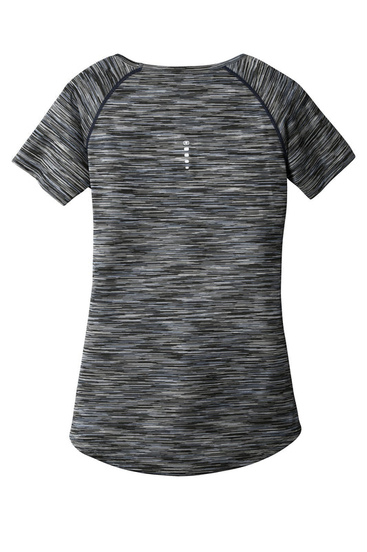 Rear View of Blacktop SD OGIO Women's Verge Scoop Neck. LOE326