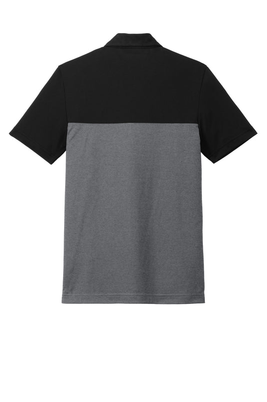 Rear View of Blk/DkGyHt TravisMathew Sunset Blocked Polo TM1MY401