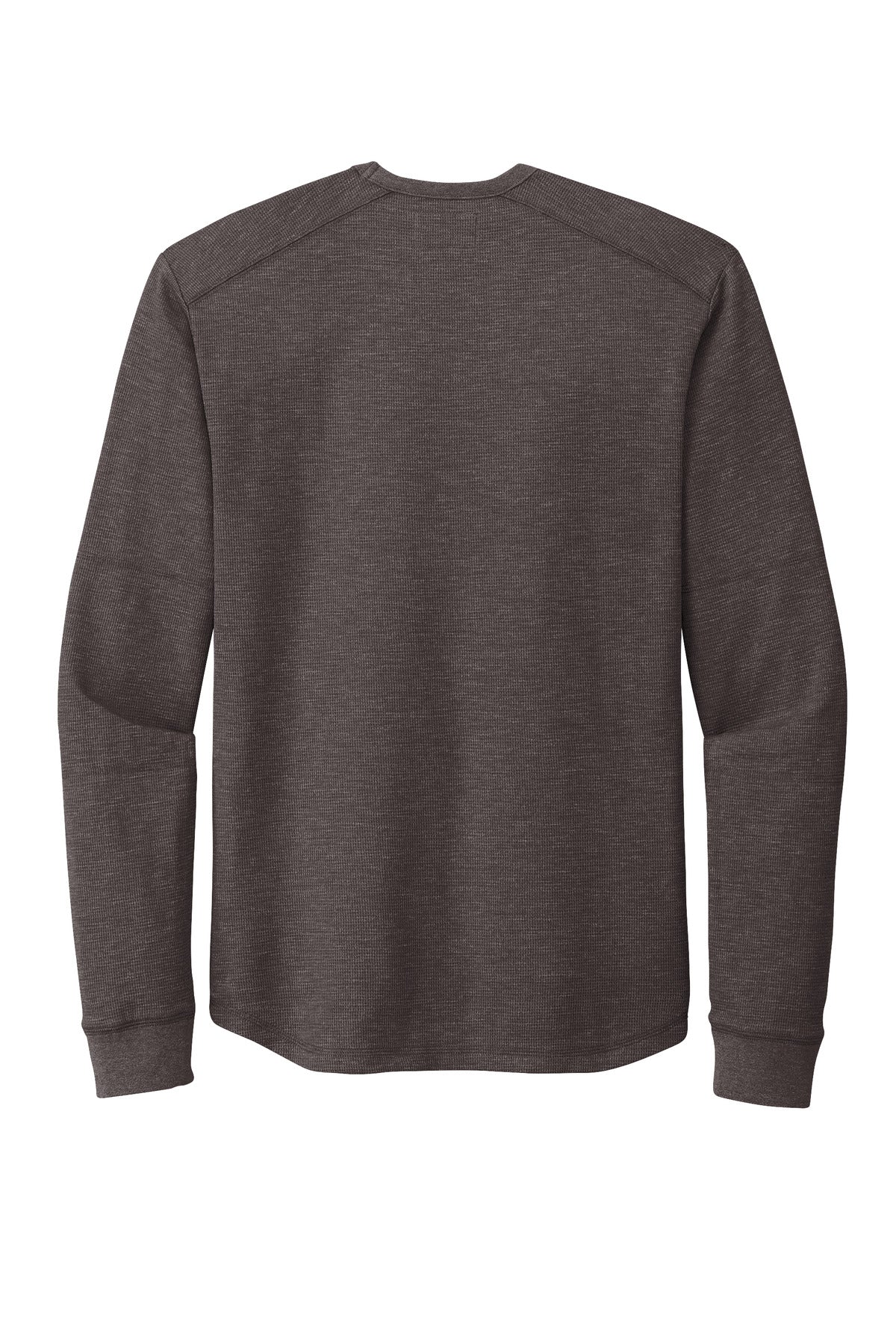 Rear View of BlkHthr New Era Thermal Long Sleeve NEA140
