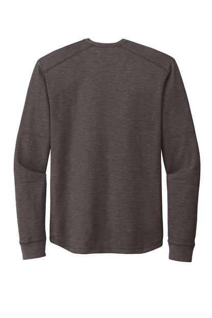 Rear View of BlkHthr New Era Thermal Long Sleeve NEA140