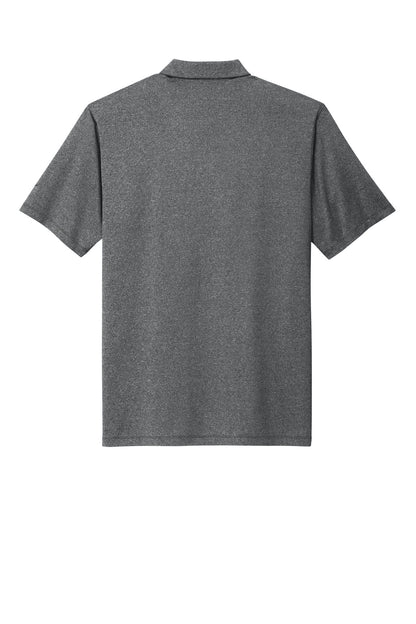 Rear View of BlkHthr Nike Dri-FIT Vapor Polo NKDC2108