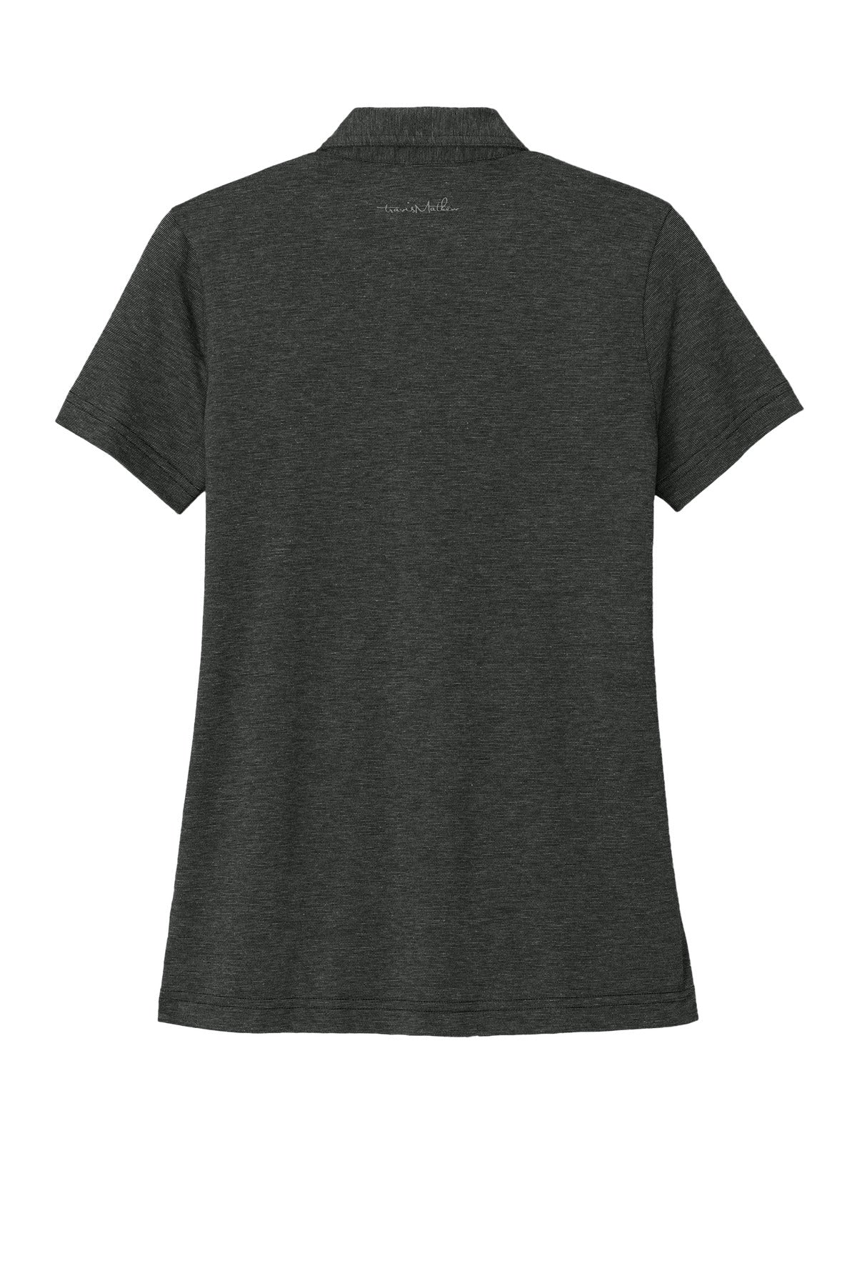 Rear View of BlkHthr TravisMathew Women's Sunnyvale Polo TM1LD005