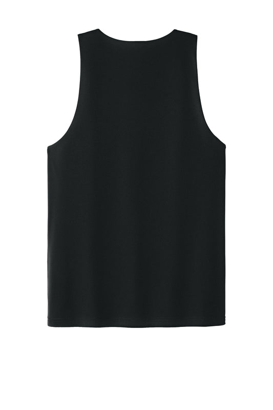 Rear View of Blk/White Sport-Tek PosiCharge Competitor Rev Tank ST551