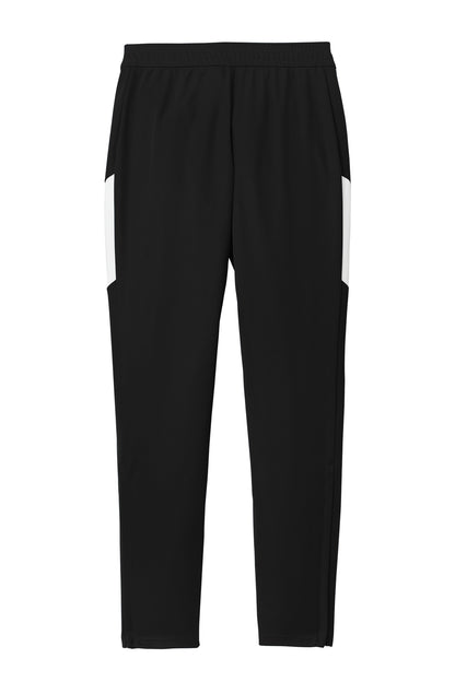 Rear View of Blk/White Sport-Tek Women's Travel Pant LPST800