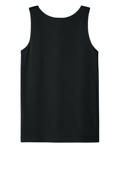 Rear View of Blk/White Sport-Tek Youth PosiCharge Competitor Rev Tank YST551
