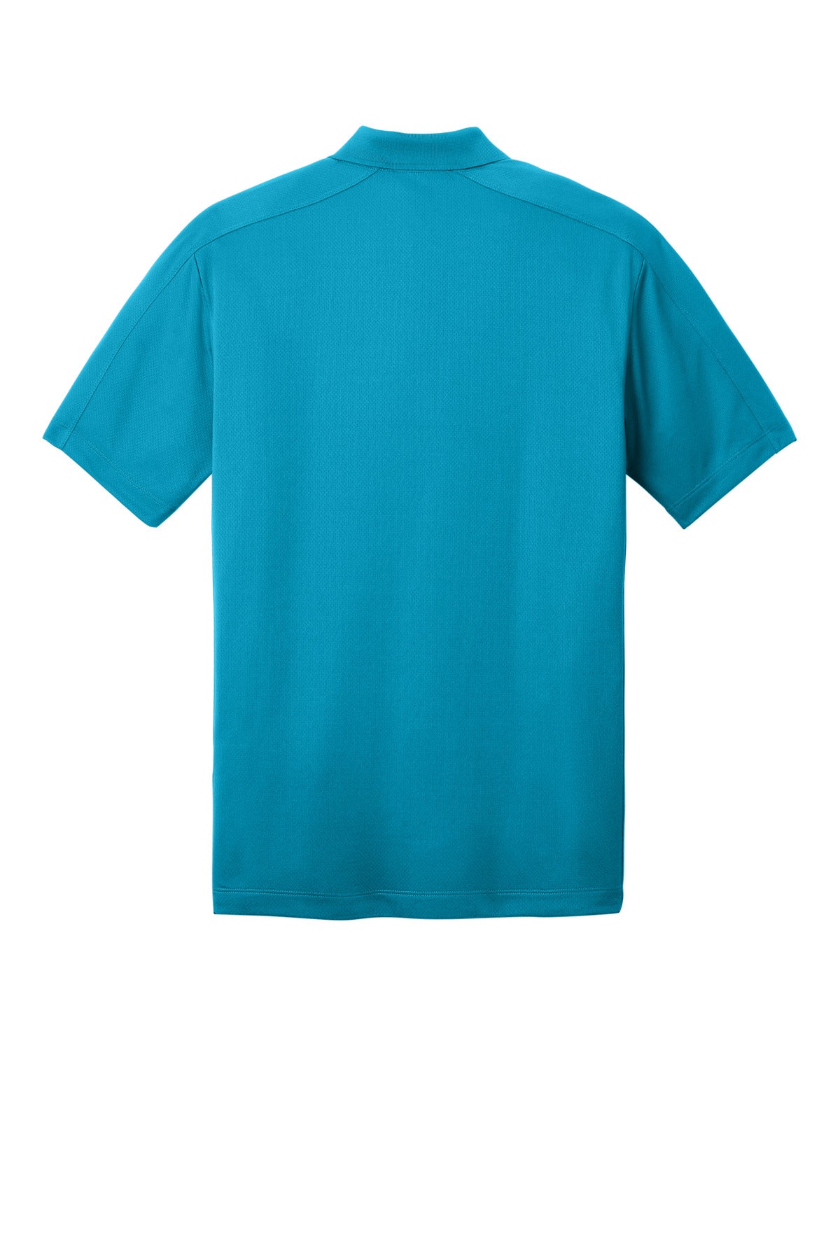 Rear View of Blue Wake Port Authority Diamond Jacquard Polo. K569