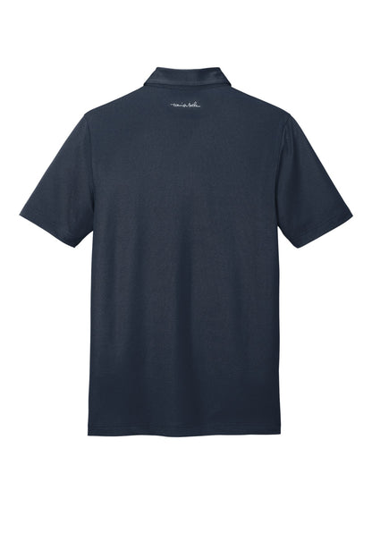Rear View of BlueNights TravisMathew Cabana Chest Stripe Polo. TM1MU416