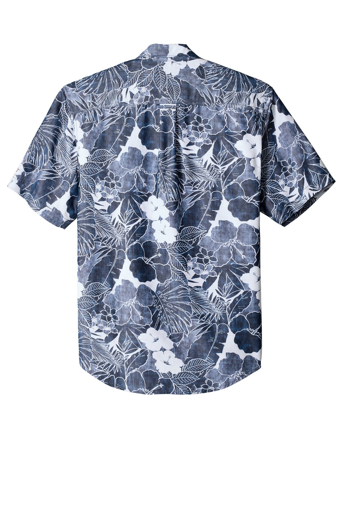 Rear View of BlueNote Tommy Bahama Coconut Point Playa Flora Short Sleeve Shirt ST325929TB