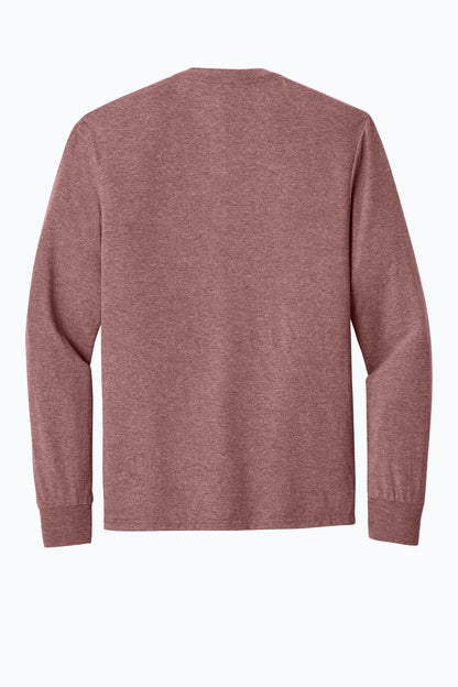 Rear View of BlustFrost District Perfect Tri Long Sleeve Tee . DM132