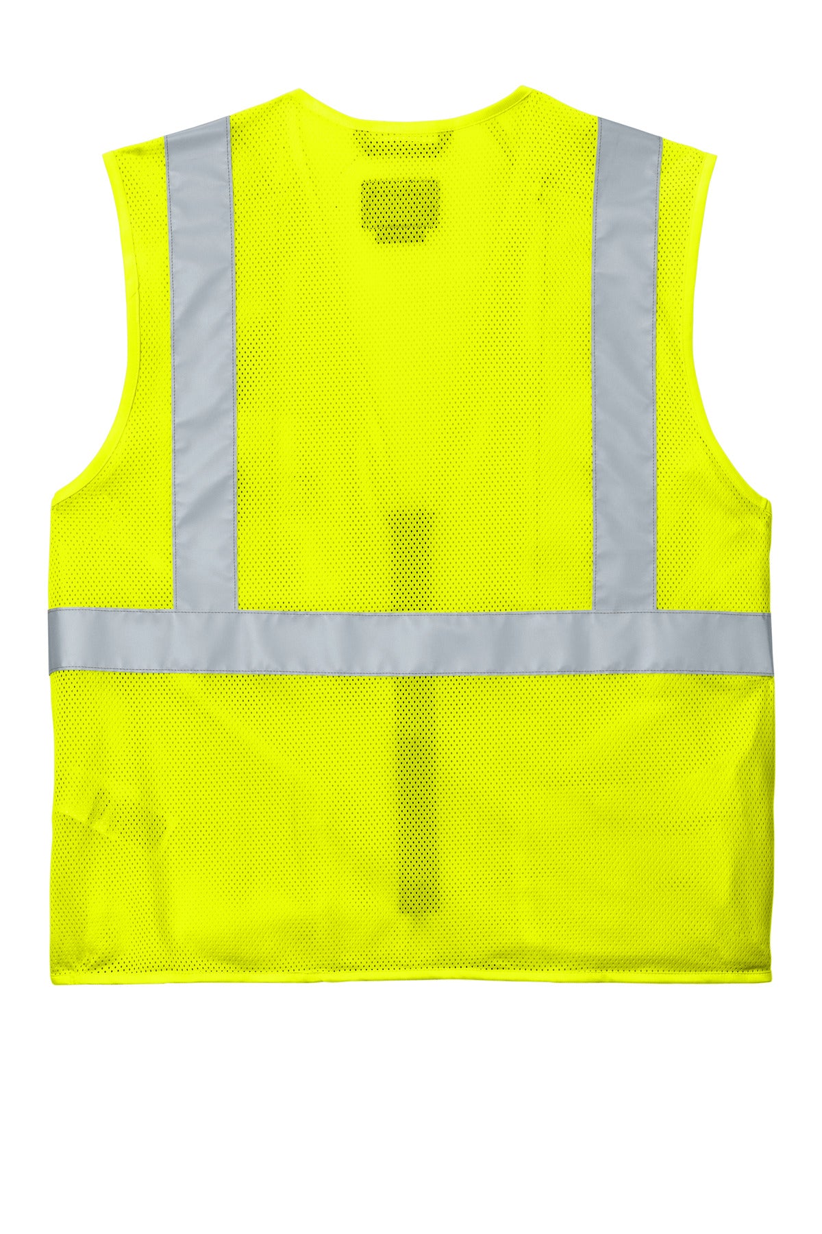Rear View of BriteLime Carhartt ANSI Class 2 Mesh Zip-Front Vest CT106171