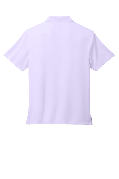 Rear View of BrtLvndr Port Authority City Stretch Flat Knit Polo K683