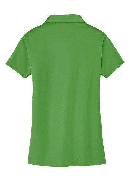 Rear View of Cactus Green Port Authority Women's Tech Pique Polo. L527