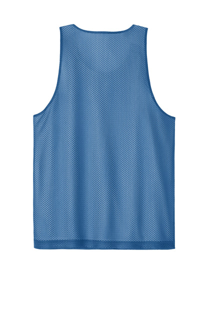 Rear View of CarBl/Wht Sport-Tek PosiCharge Reversible Mesh Tank ST5000