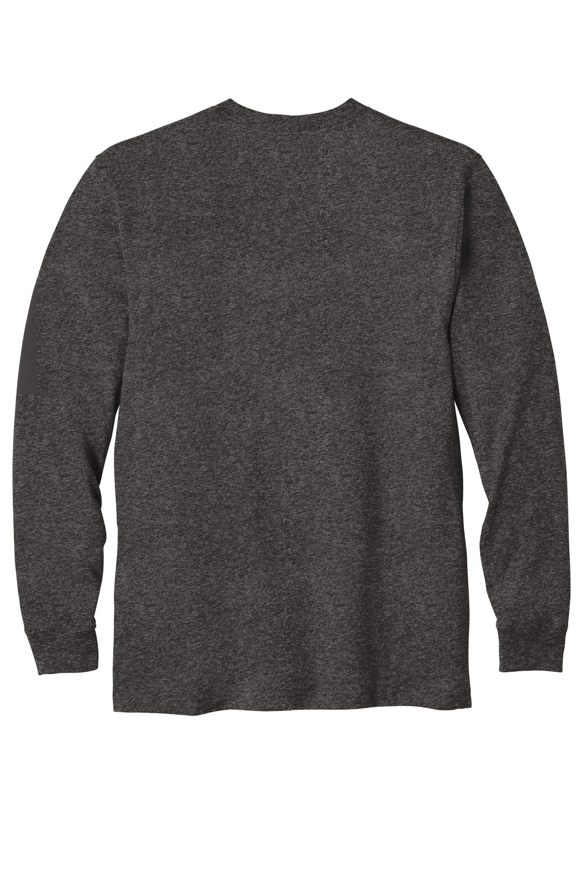 Rear View of Carbon Heather Carhartt Workwear Pocket Long Sleeve T-Shirt. CTK126