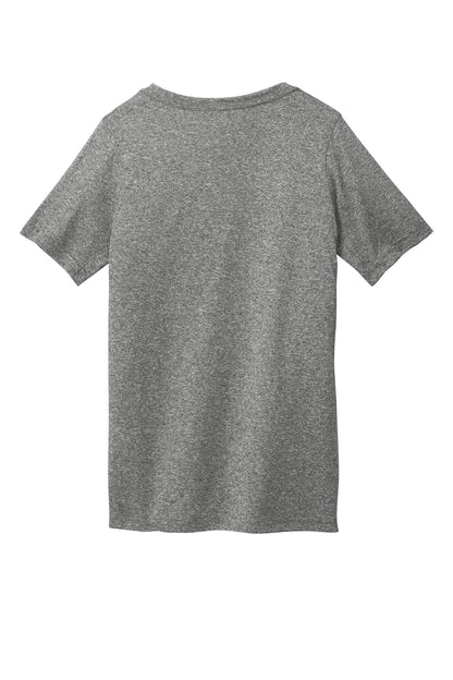 Rear View of CarbonHthr Nike Youth Team rLegend Tee DV7317