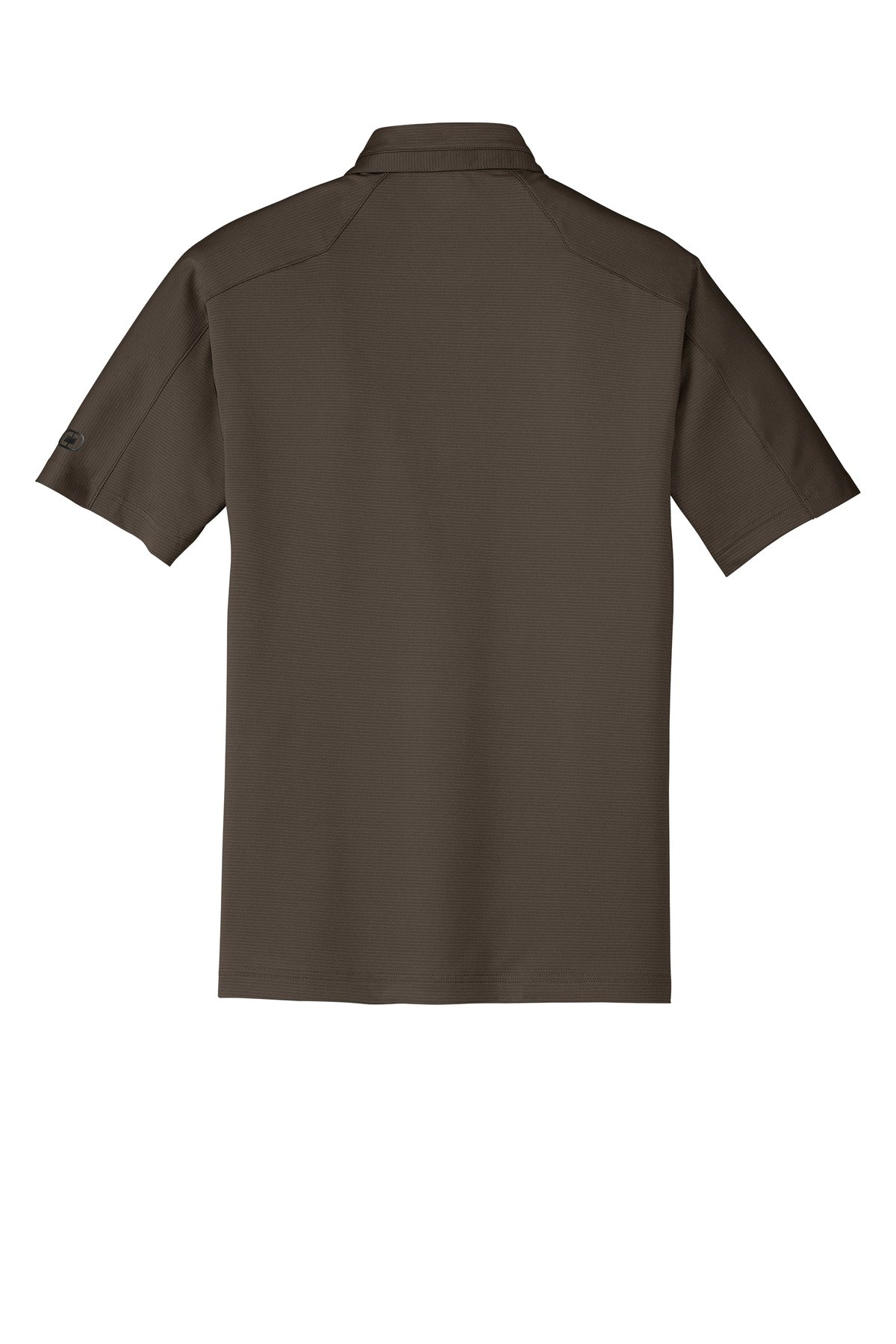 Rear View of Cargo Brown OGIO Linear Polo. OG1030