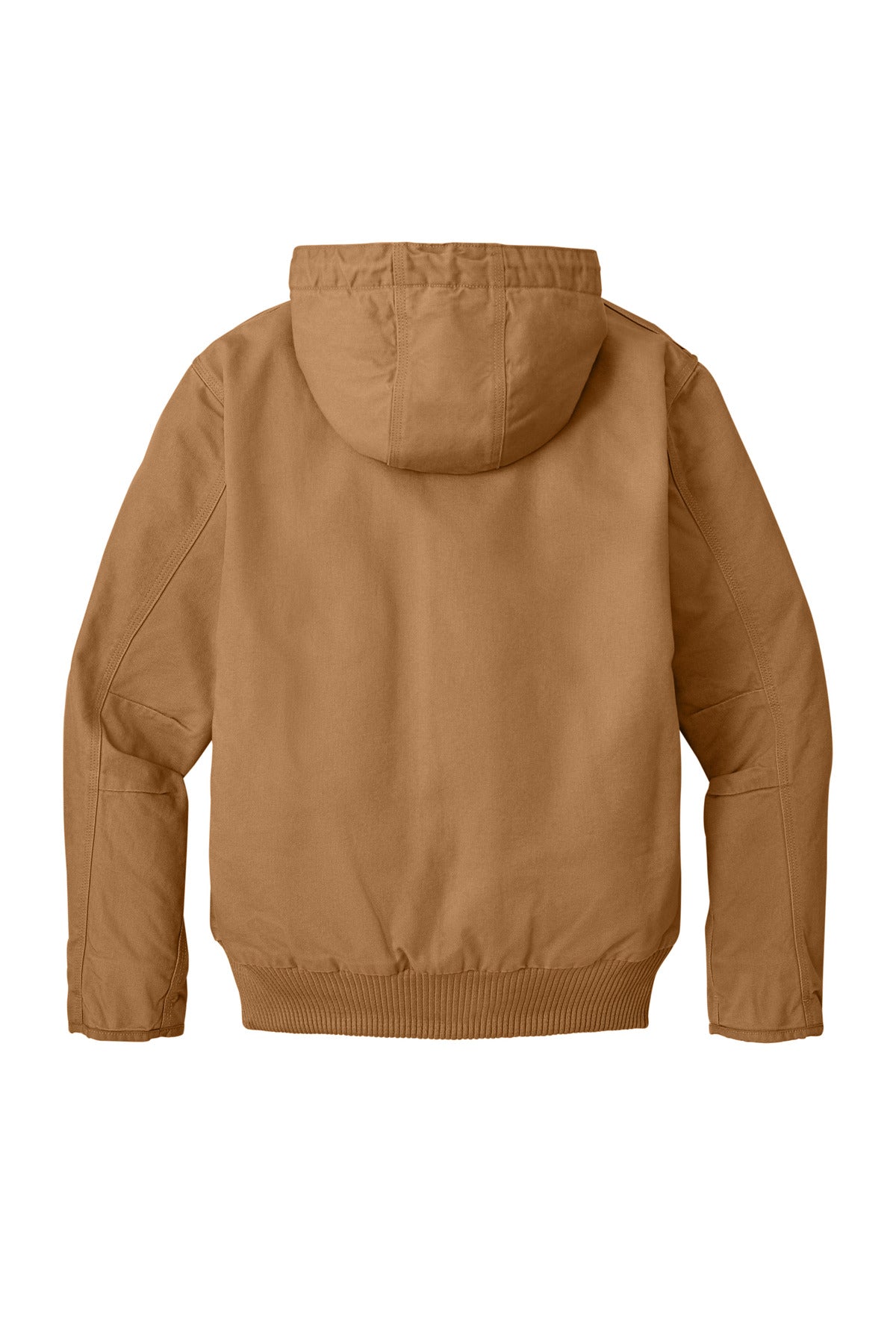Rear View of Carhartt Brown Carhartt Washed Duck Active Jac. CT104050