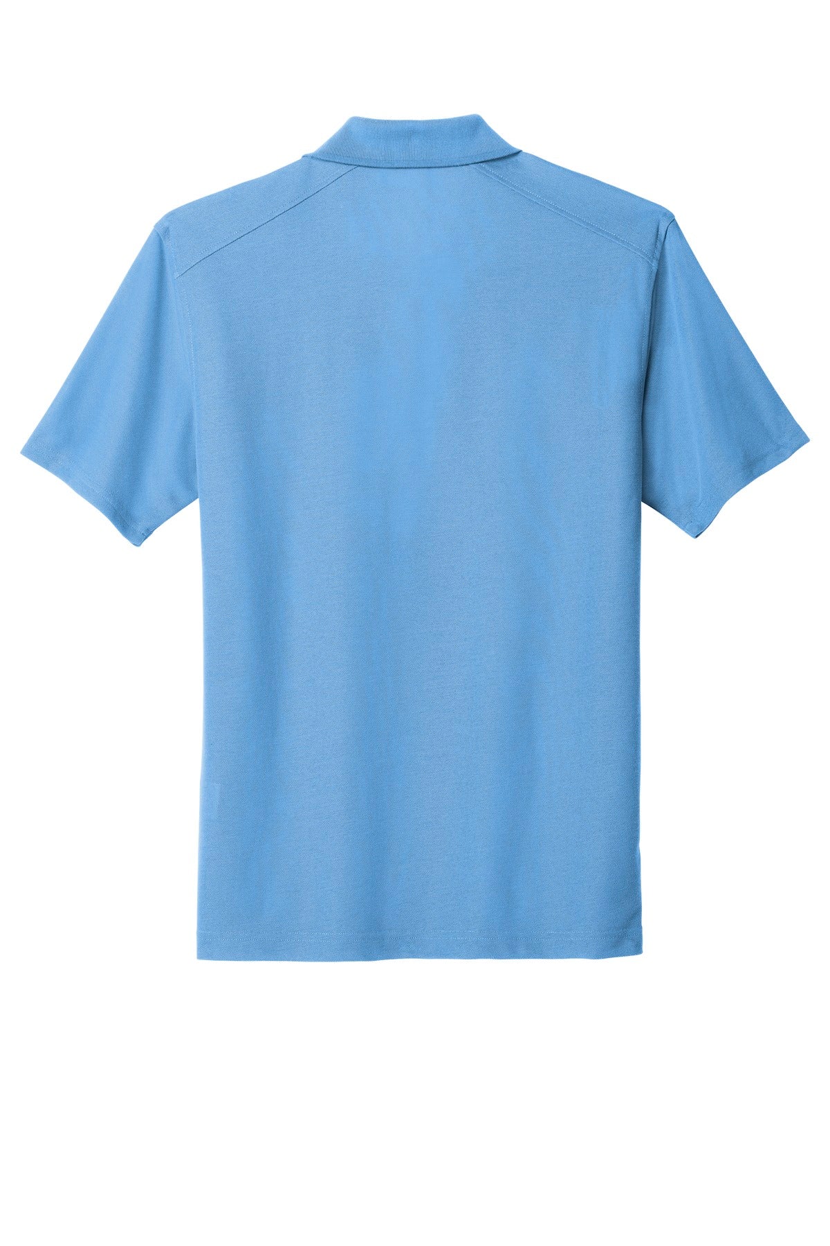 Rear View of Carolina Blue Port Authority EZPerformance Pique Polo. K600