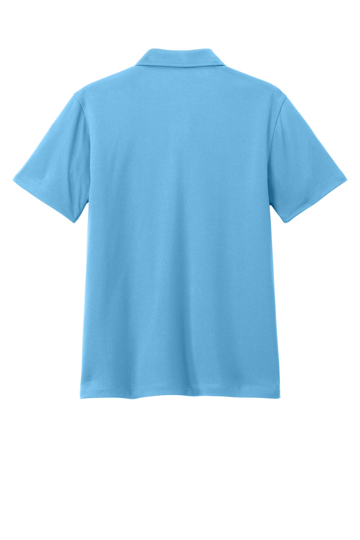 Rear View of CarolinaBl Port Authority Youth Dry Zone UV Micro-Mesh Polo Y110