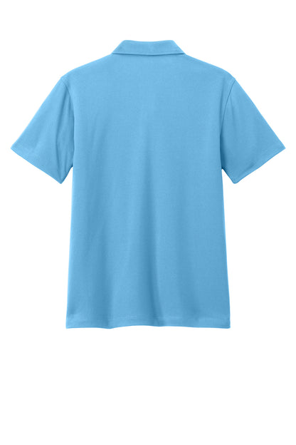 Rear View of CarolinaBl Port Authority Youth Dry Zone UV Micro-Mesh Polo Y110