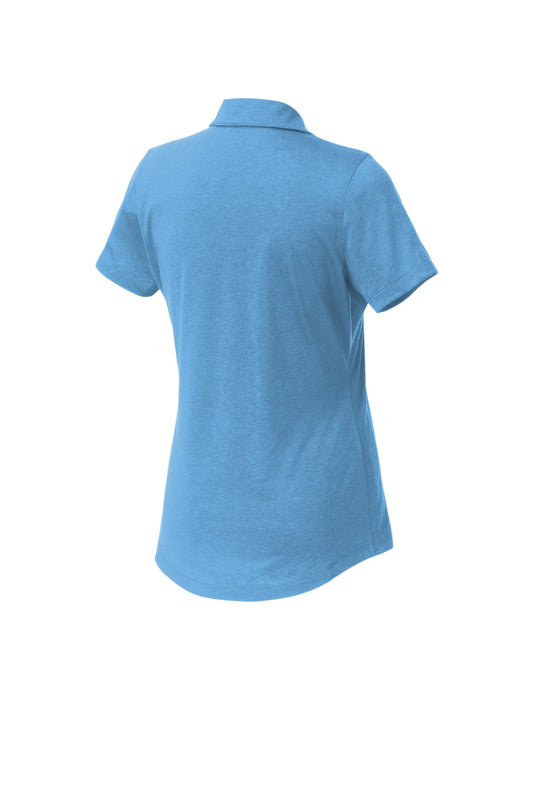 Rear View of CarolinaBl Sport-Tek Women's PosiCharge Strive Polo. LST530