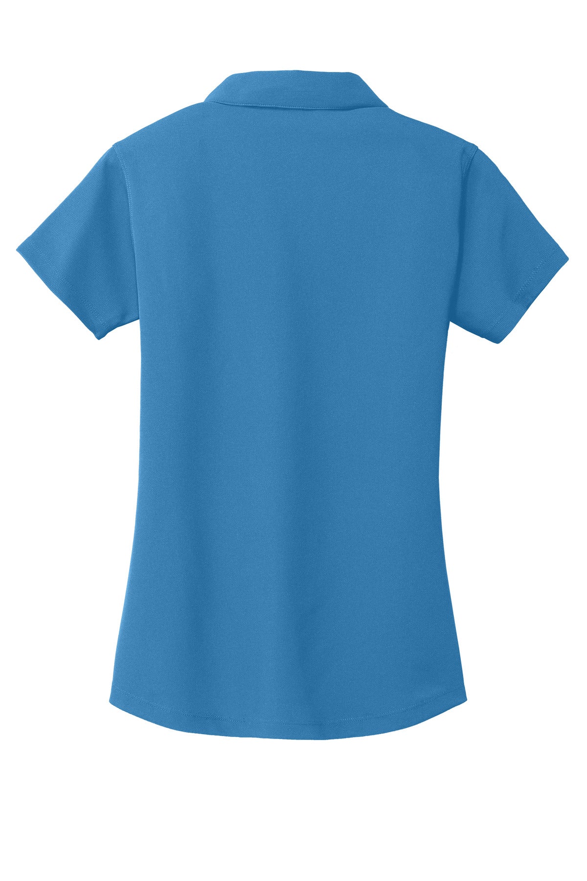 Rear View of Celadon Blue Port Authority Women's Dry Zone Grid Polo. L572