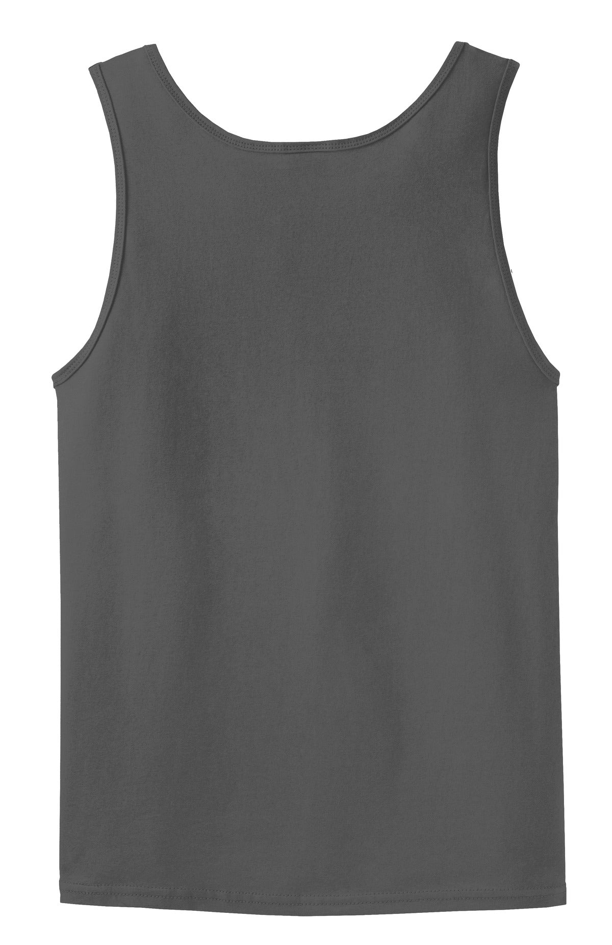 Rear View of Charcoal Gildan - Ultra Cotton 100% US Cotton Tank Top. 2200