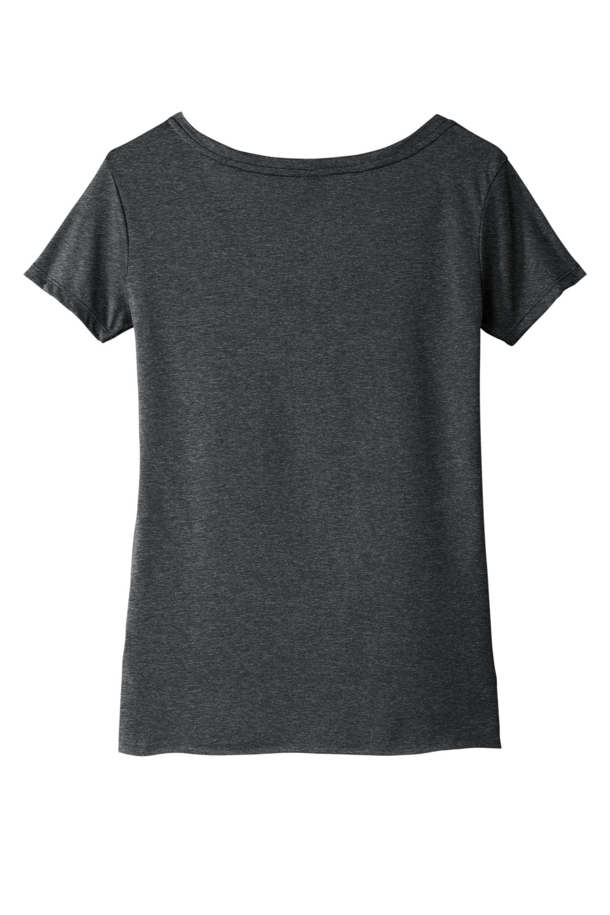 Rear View of Charcoal Next Level Apparel Women's Festival Scoop Neck Tee. NL5030