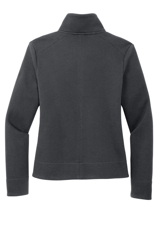 Rear View of Charcoal Port Authority Women's Network Fleece Jacket L422