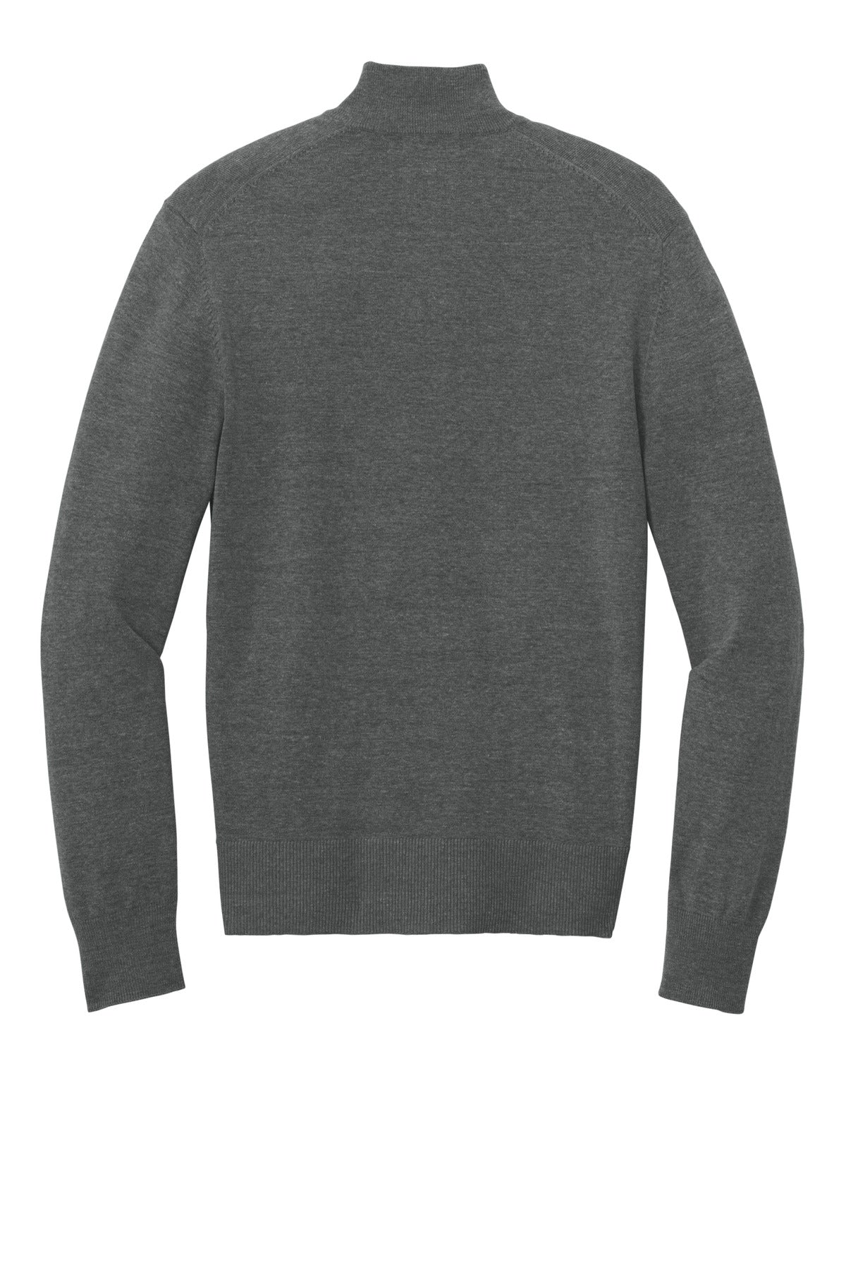Rear View of CharcoalHt Port Authority Easy Care 1/4-Zip Sweater SW2900
