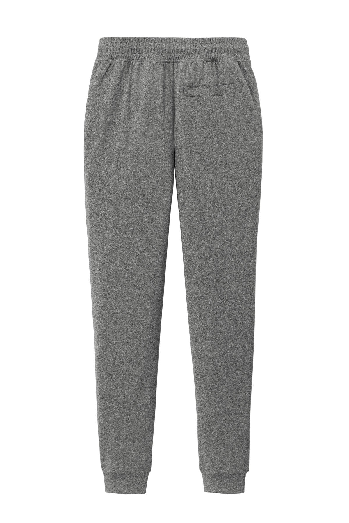 Rear View of CharGreyHt Sport-Tek Sport-Wick Stretch Jogger PST858
