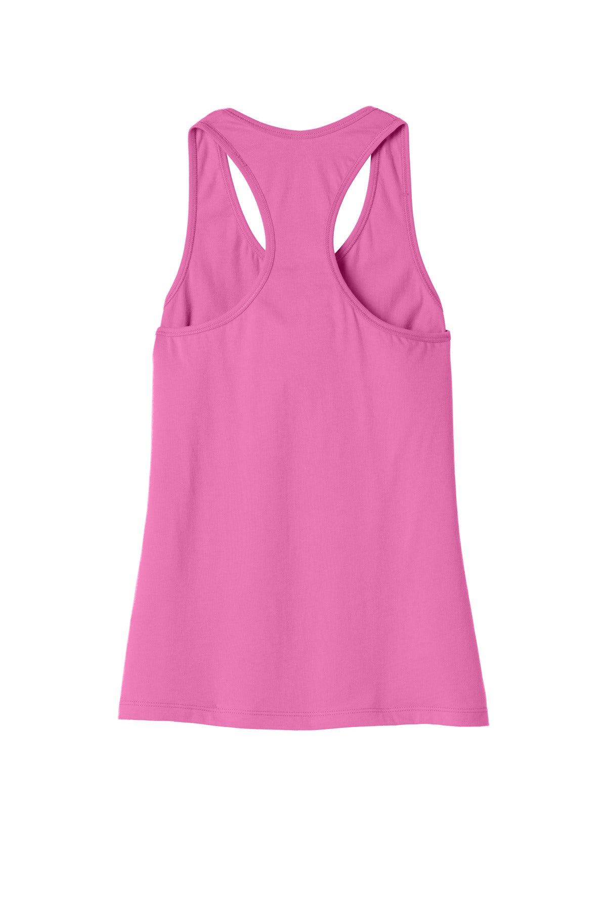 Rear View of CharityPnk BELLA+CANVAS Women's Jersey Racerback Tank. BC6008