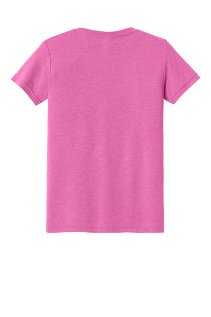 Rear View of CharityPTb BELLA+CANVAS Youth Triblend Short Sleeve Tee. BC3413Y