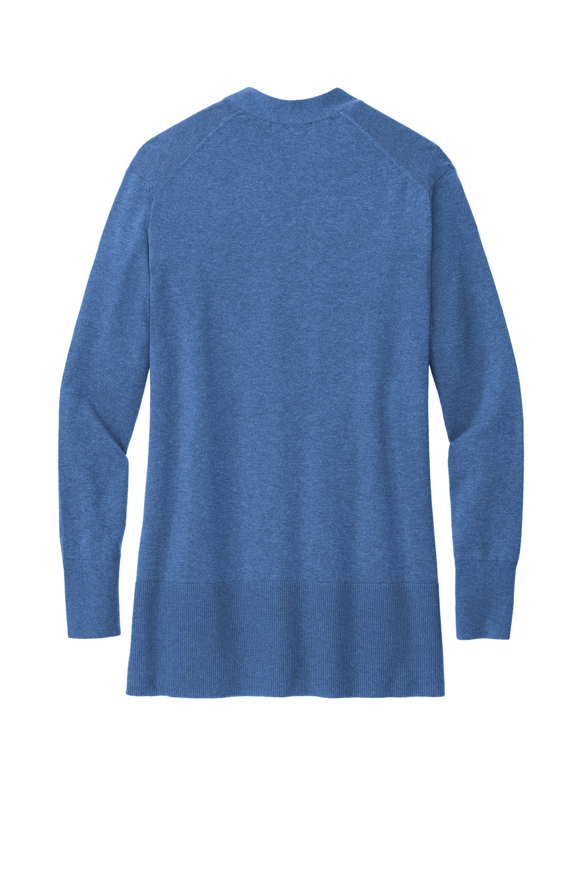 Rear View of CharterBHt Brooks Brothers Women's Cotton Stretch Long Cardigan Sweater BB18403