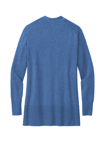 Rear View of CharterBHt Brooks Brothers Women's Cotton Stretch Long Cardigan Sweater BB18403