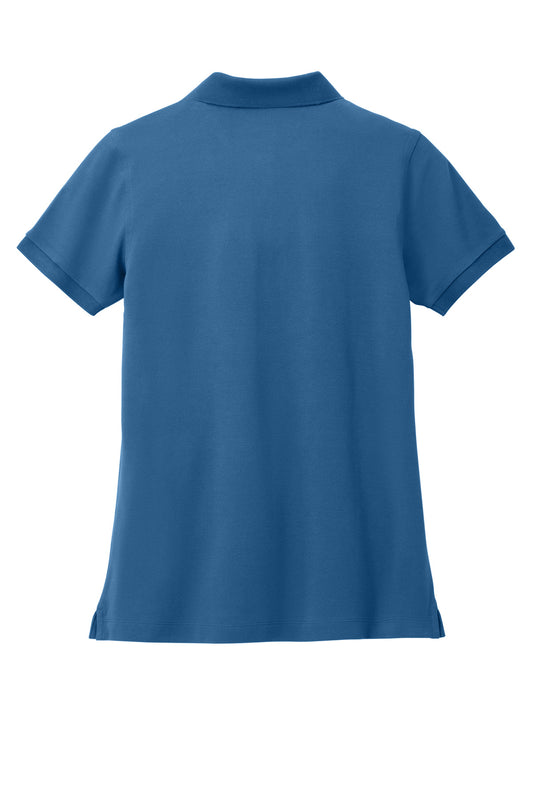 Rear View of CharterBlu Brooks Brothers Women's Pima Cotton Pique Polo BB18201