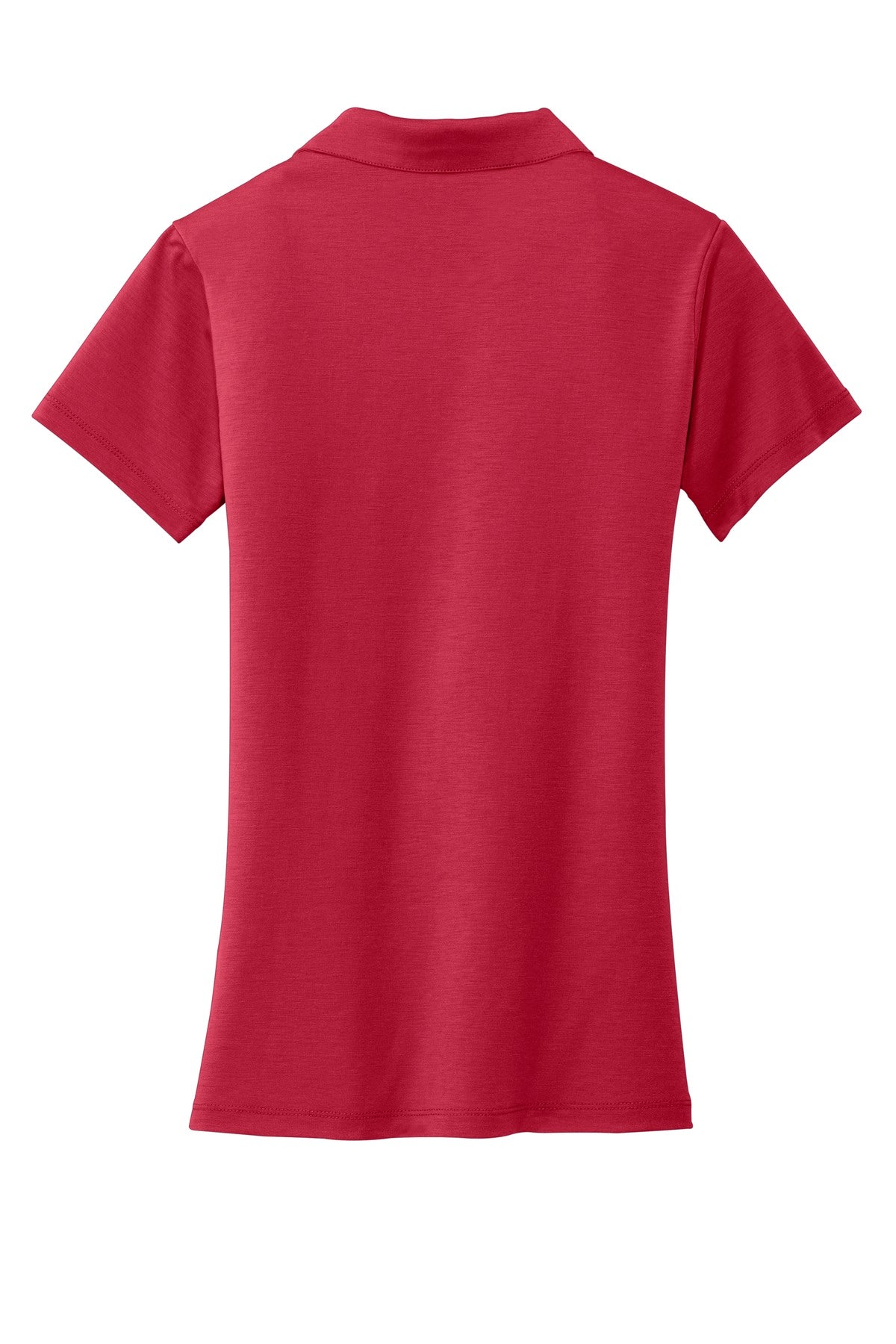 Rear View of Chili Red Port Authority Women's Cotton Touch Performance Polo. L568